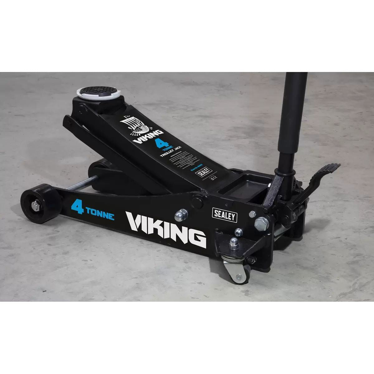 Sealey 4040TB Viking Tyre Bay Trolley Jack 4 tonne Low Entry Rocket Lift Garage