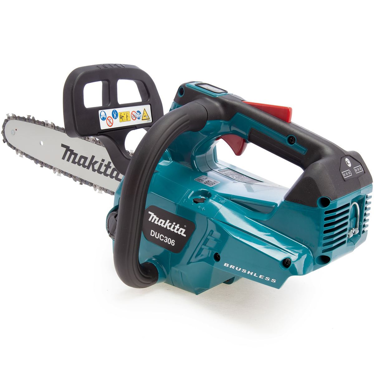 Makita DUC306Z 36V LXT Brushless Top Handle Chainsaw with 2 x 9.0Ah Battery & Dual Port Charger