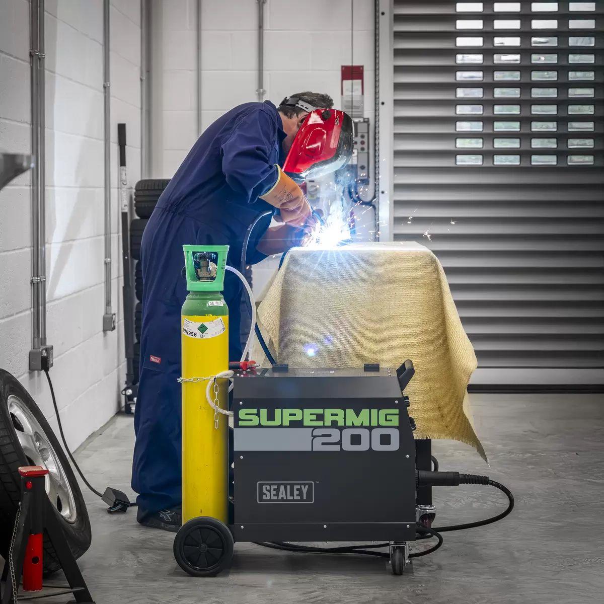 Sealey SUPERMIG200 200A Professional MIG Welder with Binzel Euro Torch 230V