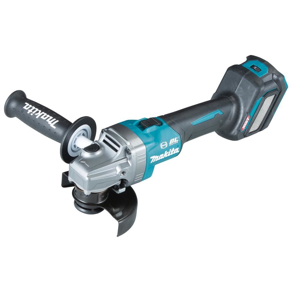 Makita GA022GZ01 40Vmax Brushless 115mm Angle Grinder With 1 x 2.5Ah Battery, Charger & Case