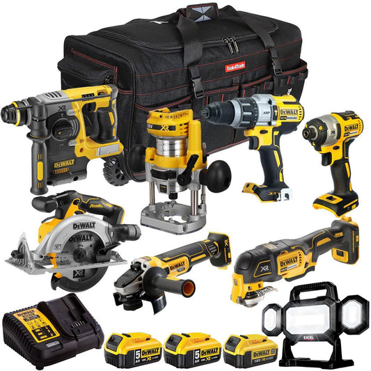 Dewalt 18V 8 Piece Combo Kit with 3 x Batteries & Charger T4TKIT-2039