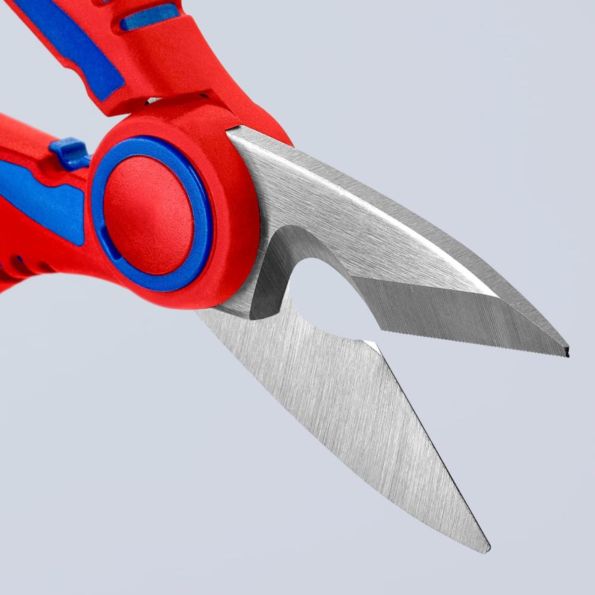 Knipex Electricians Shears Cable Cutters with Multi-Component Grips 95 05 10 SB