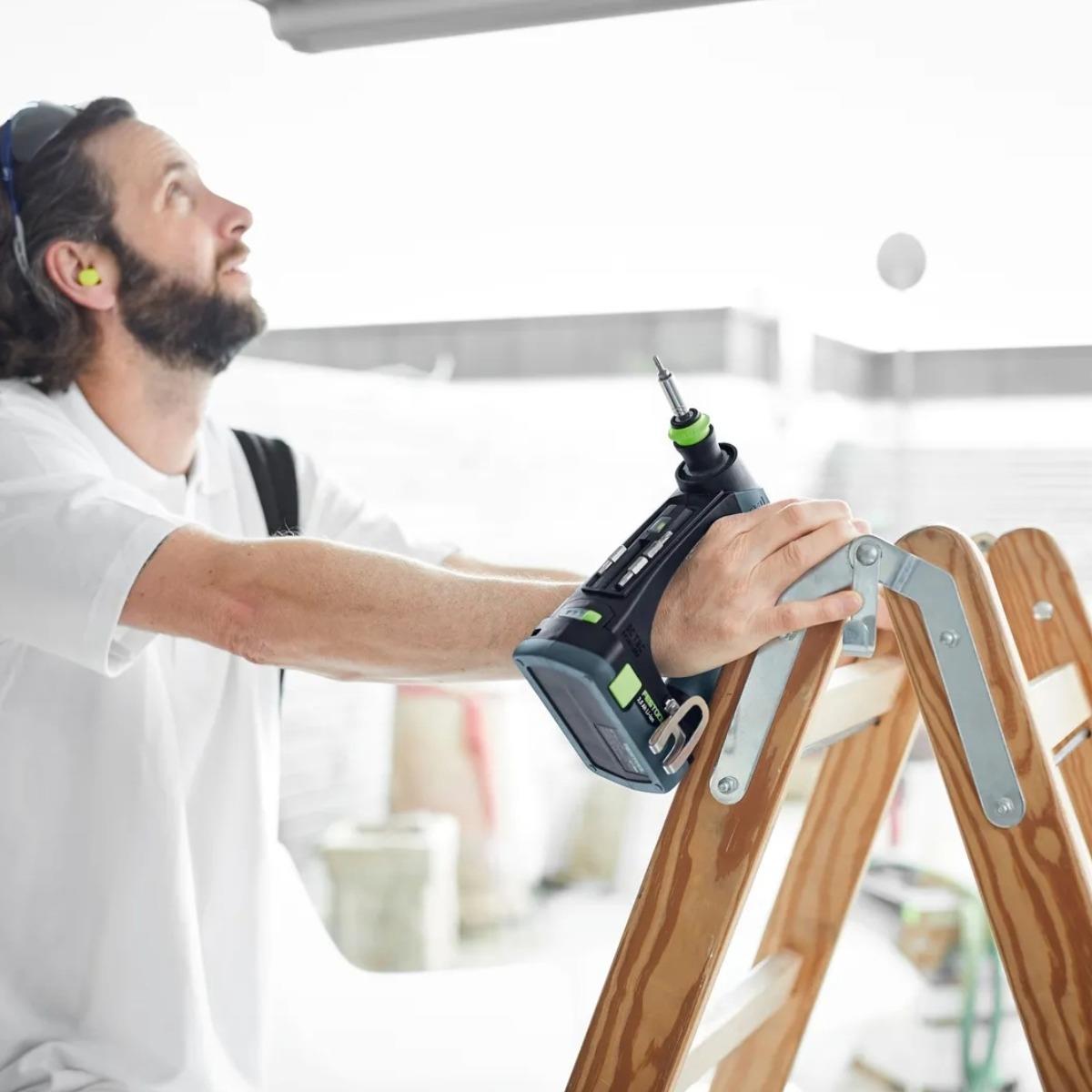 Festool CXS 18 TBX4,0 I-Set 18V Brushless Drill Driver with 2 x 4.0Ah Battery & Charger in Systainer - 579353