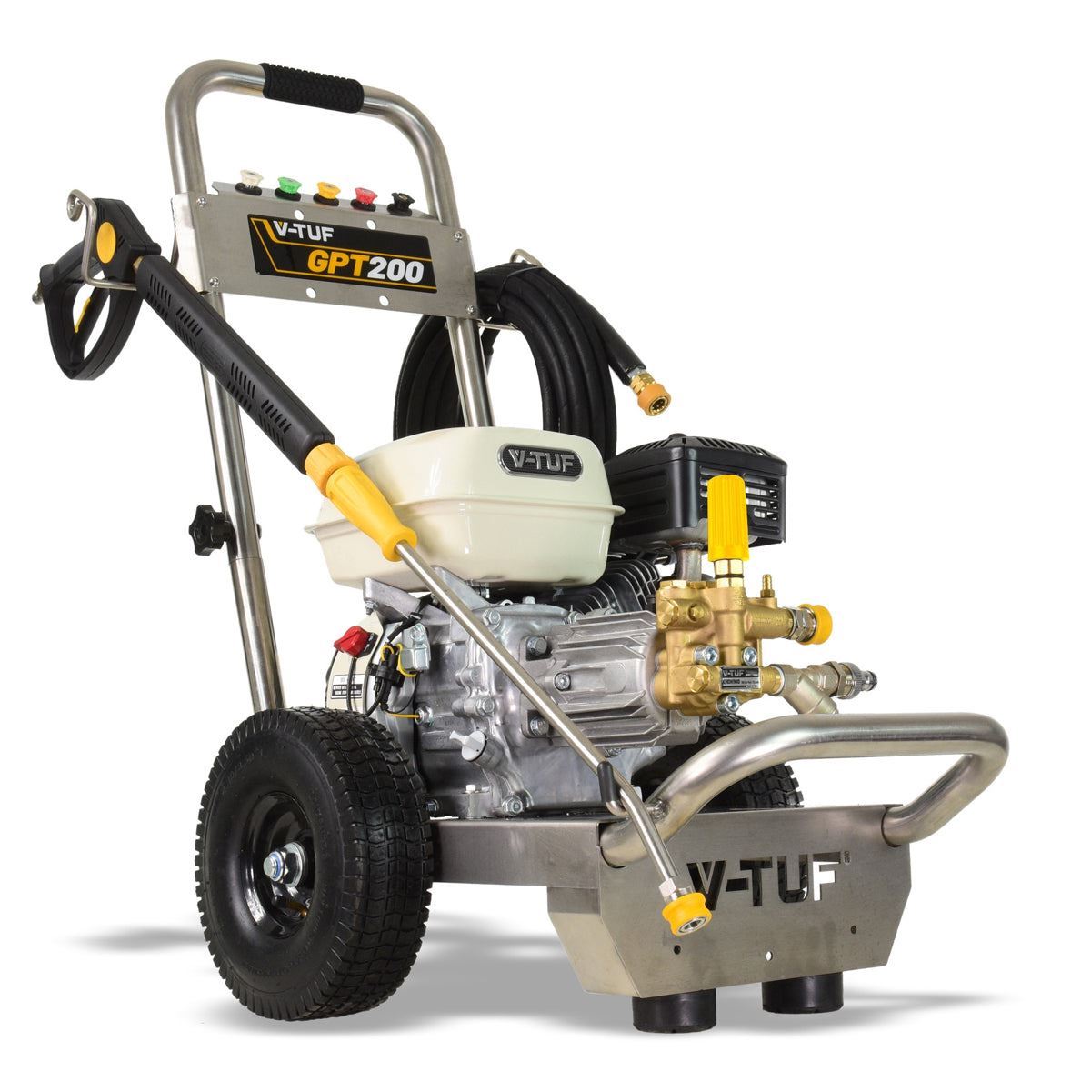 V-TUF GPT200 Industrial 6.5HP Petrol Pressure Washer with Honda Engine 2755psi, 190Bar & 12L/min Pump