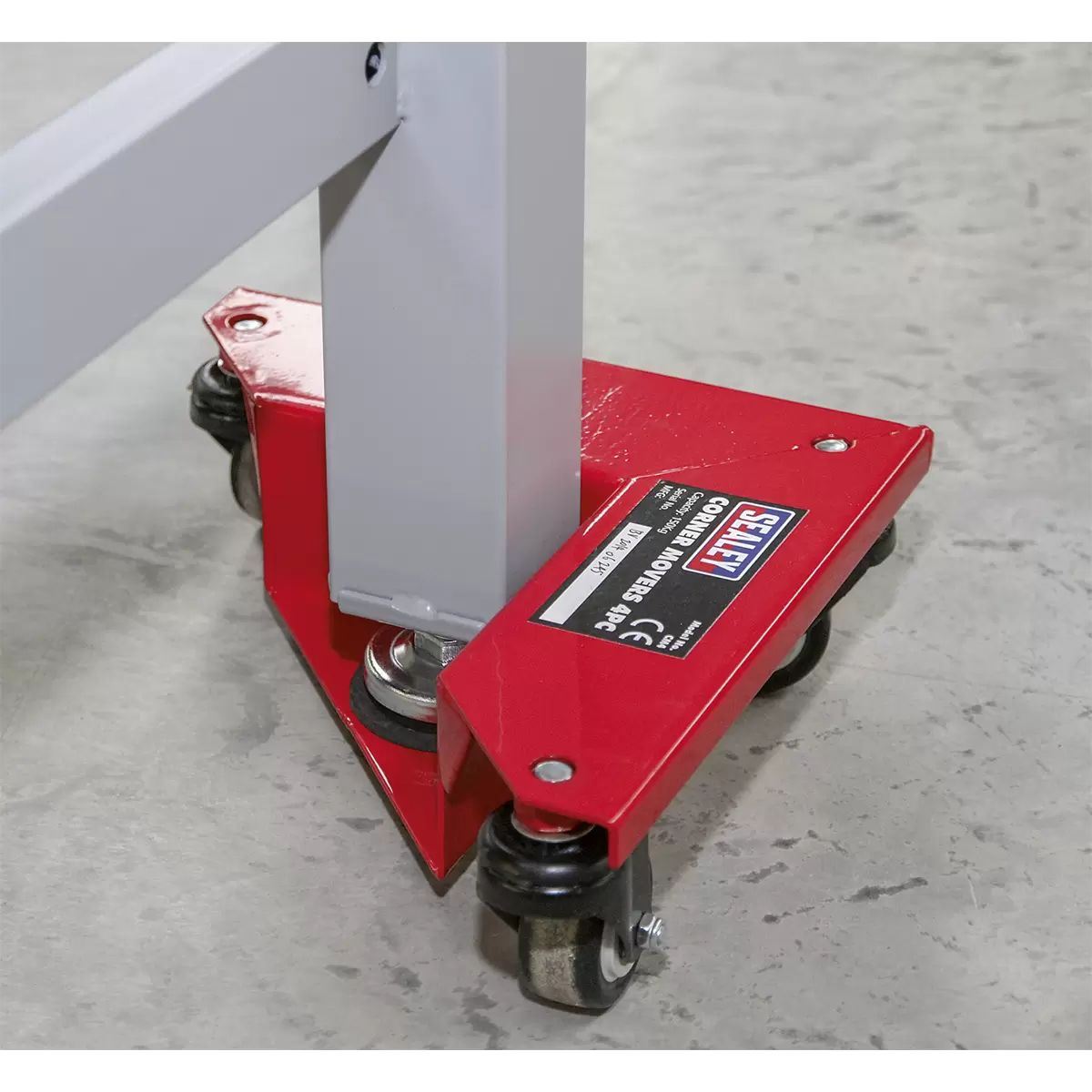 Sealey CM4 Corner Transport Dollies Set of 4-150kg Capacity