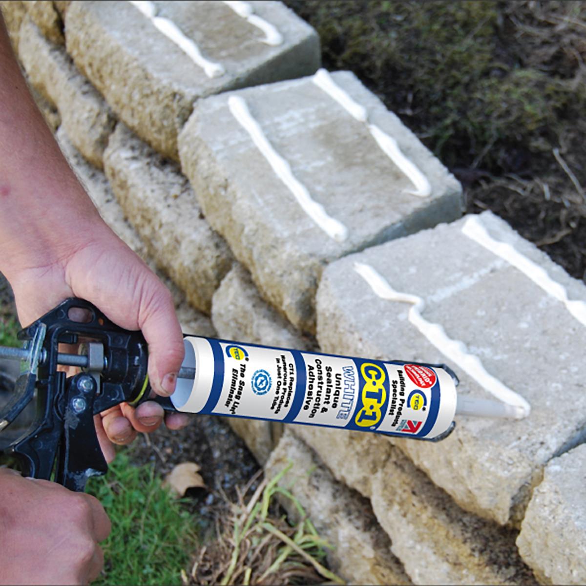 C-TEC CT1 290ml Unique Sealant & Construction Adhesive CT1535206 - White