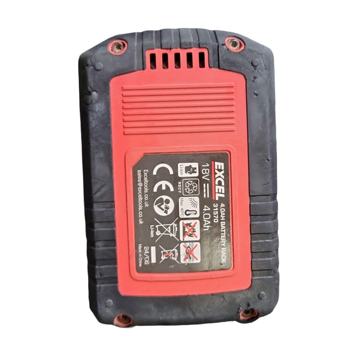 Excel 18V 4.0Ah Li-ion Battery Item Condition Used