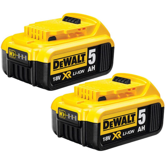 Dewalt DCB184 18V XR Li-ion 5.0Ah XR Slide Battery Twin Pack