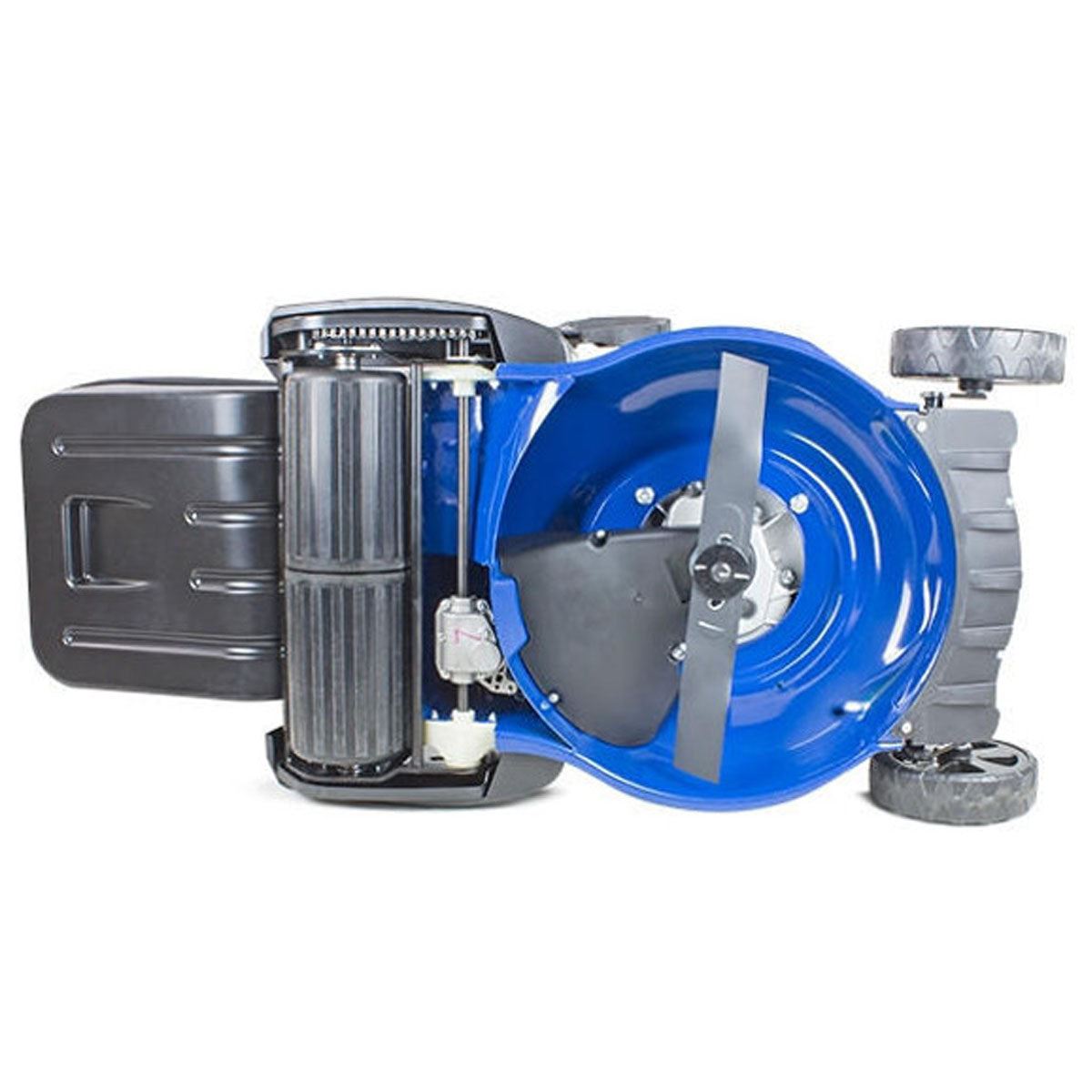 Hyundai HYM430SPR 43cm Self-Propelled Petrol Roller Lawnmower, 25-75mm Cuts & Rear Discharge