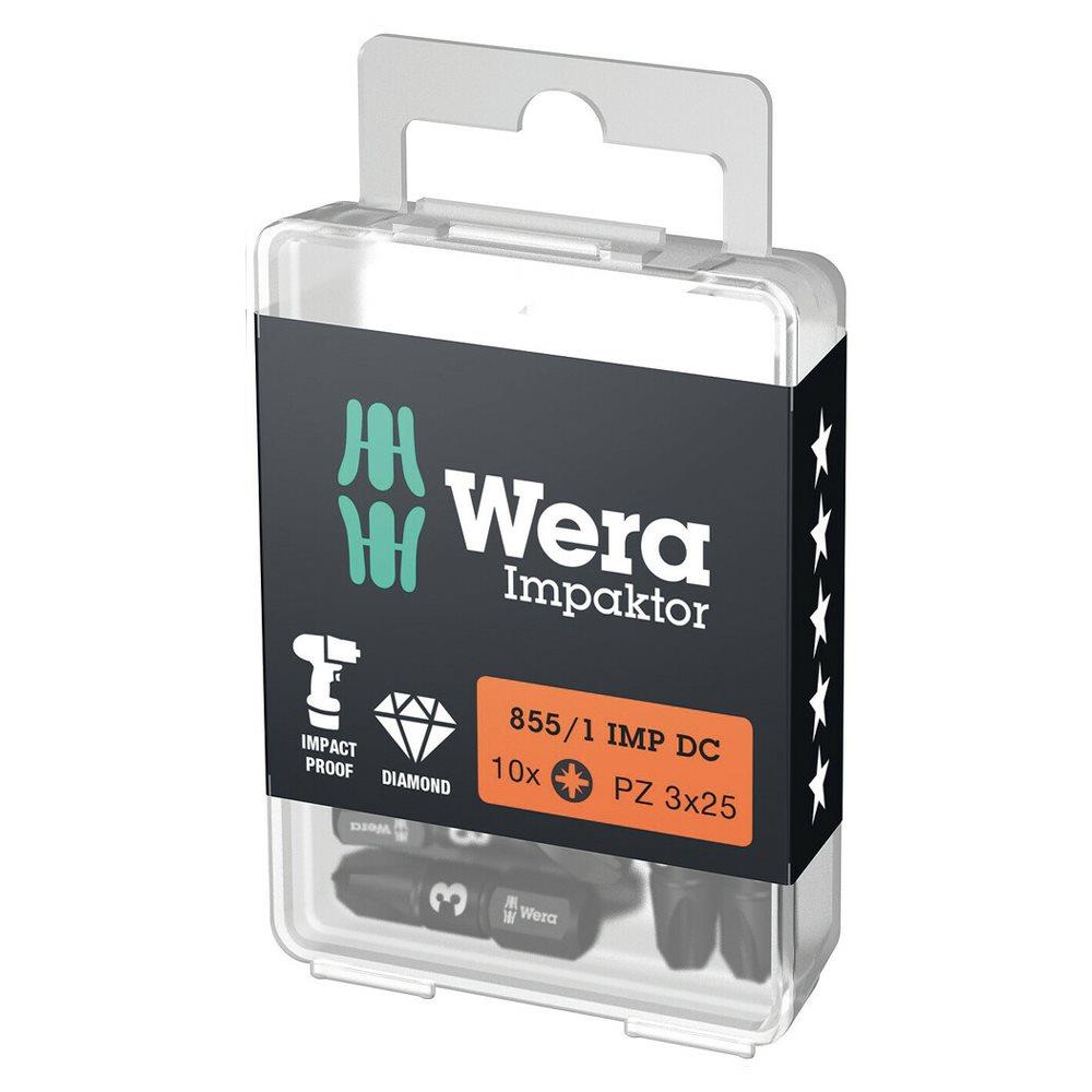 Wera WER057622 855/1 Impaktor Insert Bits Pozi PZ3 x 25mm Box of 10 Item Condition Box Opened Never Used