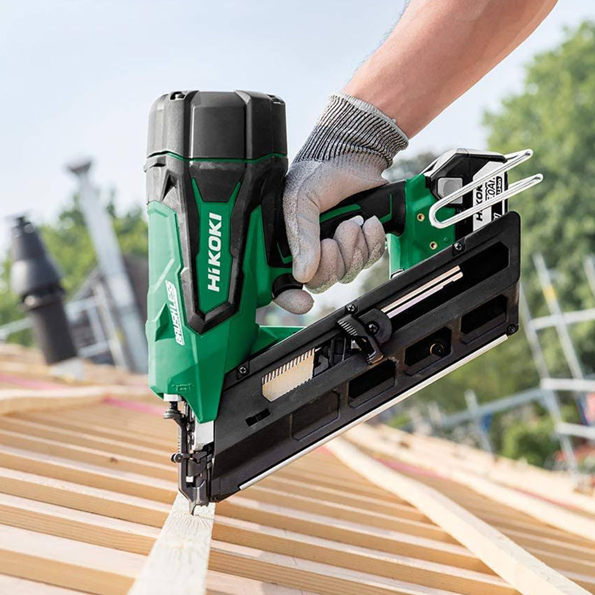 HiKOKI NR1890DCJPZ 18V Brushless First Fix Framing Nailer with 2 x 5.0Ah Batteries Charger & Type 4 Case