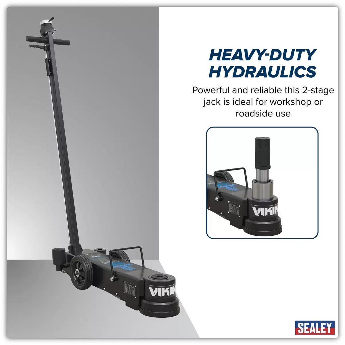 Sealey YAJ15-30LE Long Reach/Low Profile Air Operated Telescopic Jack 15-30 Tonne
