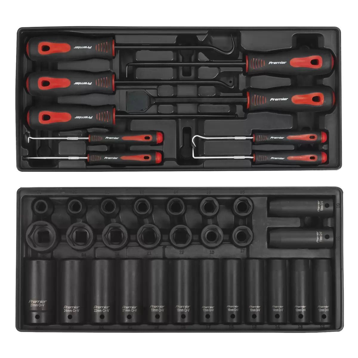 Sealey SPTCCOMBO1 Tool Chest Combination 14 Drawer with Ball Bearing Slides Blue & 1179pc Tool Kit