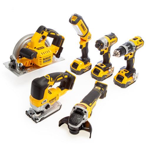 Dewalt DCK663P3 18V Brushless 6 Piece Kit with 3 x 5.0Ah Batteries Charger & Cases