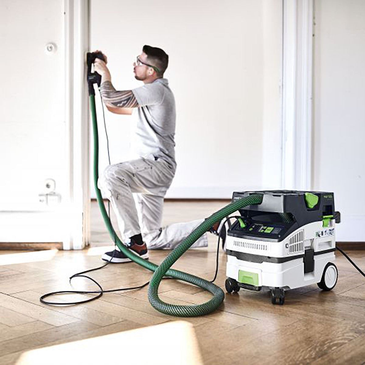 Festool TS 55 FEBQ-Plus 230V GB 160mm Circular Plunge-Cut Saw - 576706 With Mobile Dust Extractor 578315