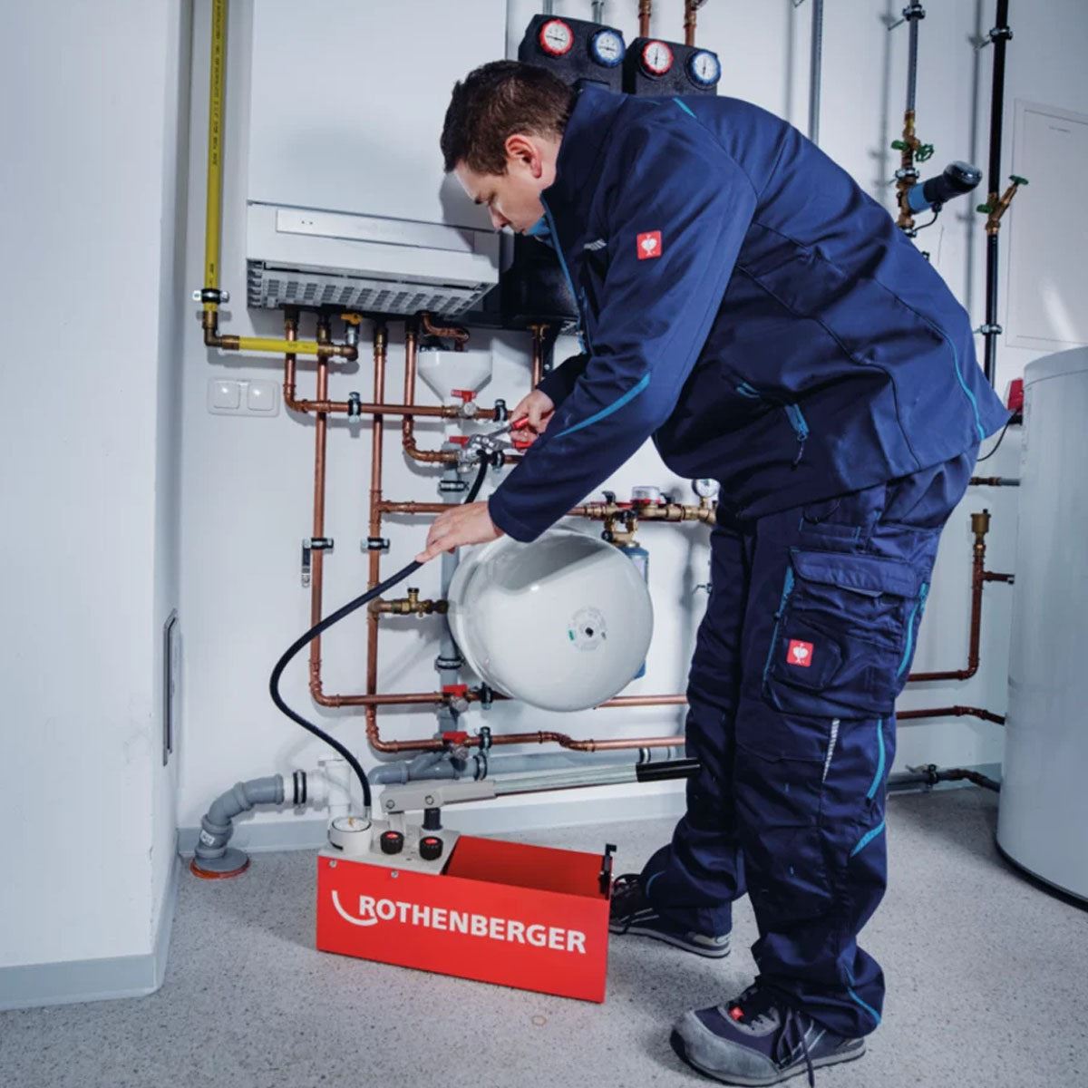 Rothenberger RP50 Pressure Testing Pump testing pipe systems and containers up to 60 bar 60200