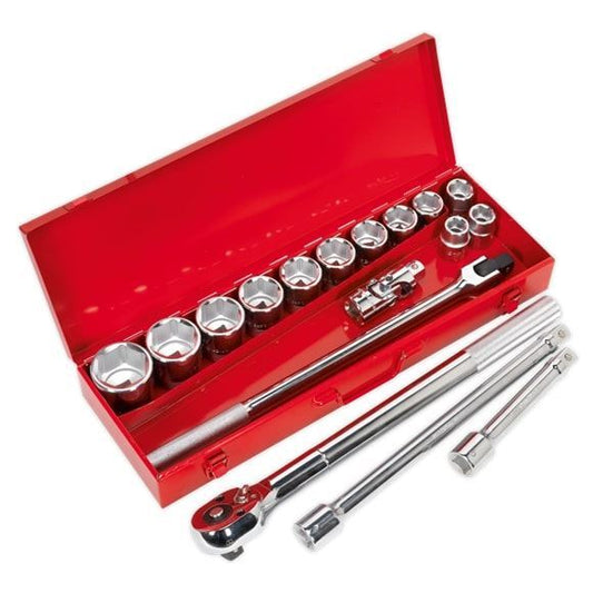 Sealey AK2597 3/4"Sq Drive Socket 17pc Set