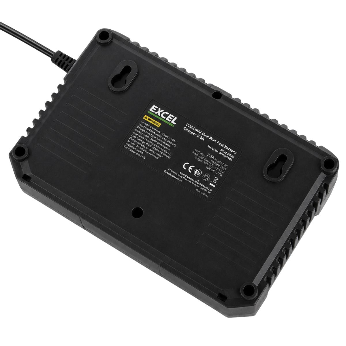 Excel 20V Dual Port Battery Charger