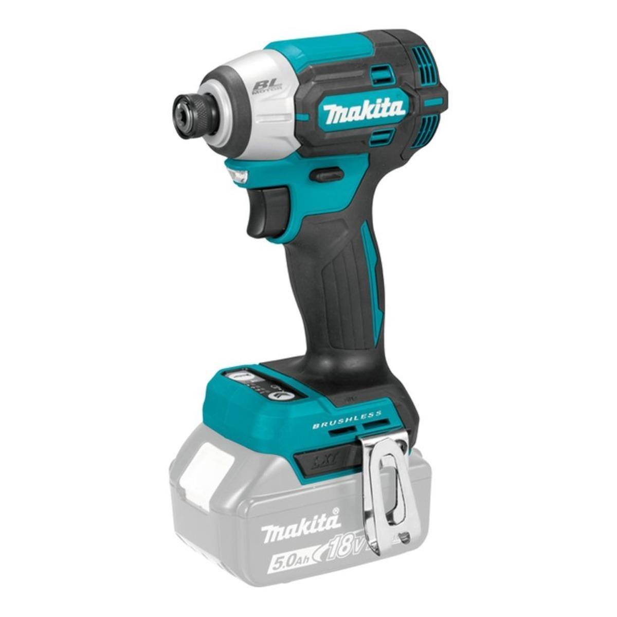 Makita DLX2578TJ 18V LXT Brushless Twin Pack Combi Drill & Impact Driver with 2 x 5.0Ah Batteries, Charger & Case