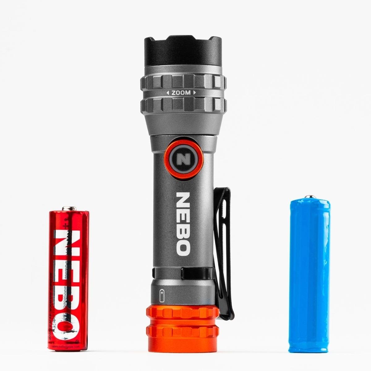 Nebo Davinci Flex Rechargeable LED Torch 450 Lumens NEB-FLT-1046-G