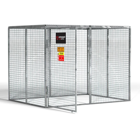 Armorgard GGC10 Gorilla Gas Cage 2412mm x 1866mm x 1831mm Heavy-Duty Secure Storage Solution for Gas Cylinders