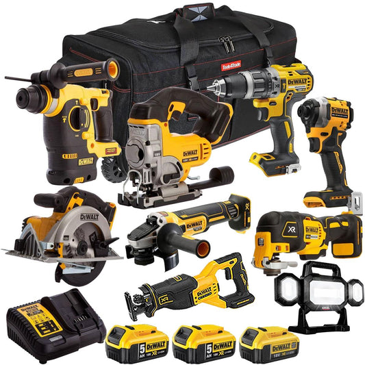 Dewalt 18V 9 Piece Combo Kit with 3 x Batteries & Charger T4TKIT-1571