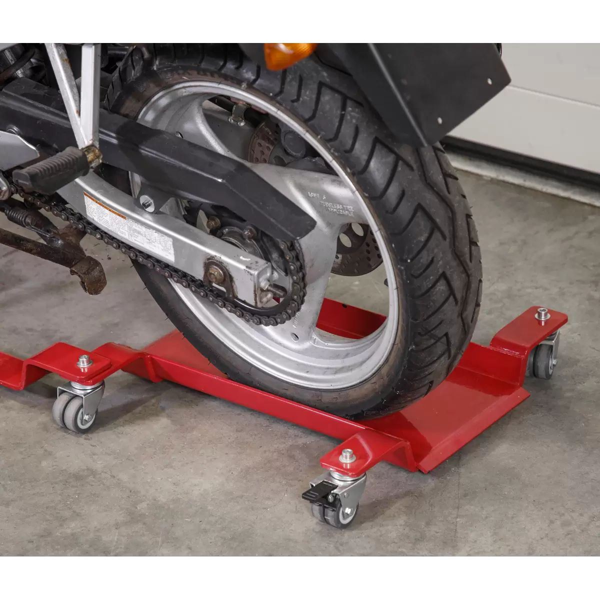 Sealey MS0630 Motorcycle Dolly Rear Wheel Side Stand Type