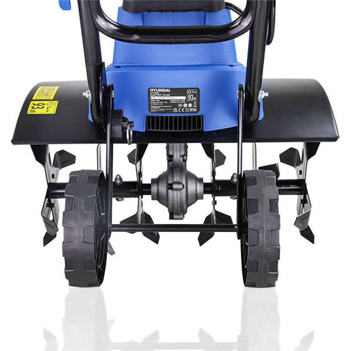 Hyundai HYT1500E 45cm Electric Garden Tiller Cultivator Rotovator and Rototiller 4 x 6 Blades 230V/1500W