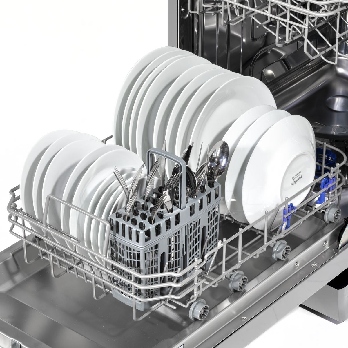 Sealey DH166 Baridi Slimline Freestanding Dishwasher 45cm Wide 10 Place Settings Silver