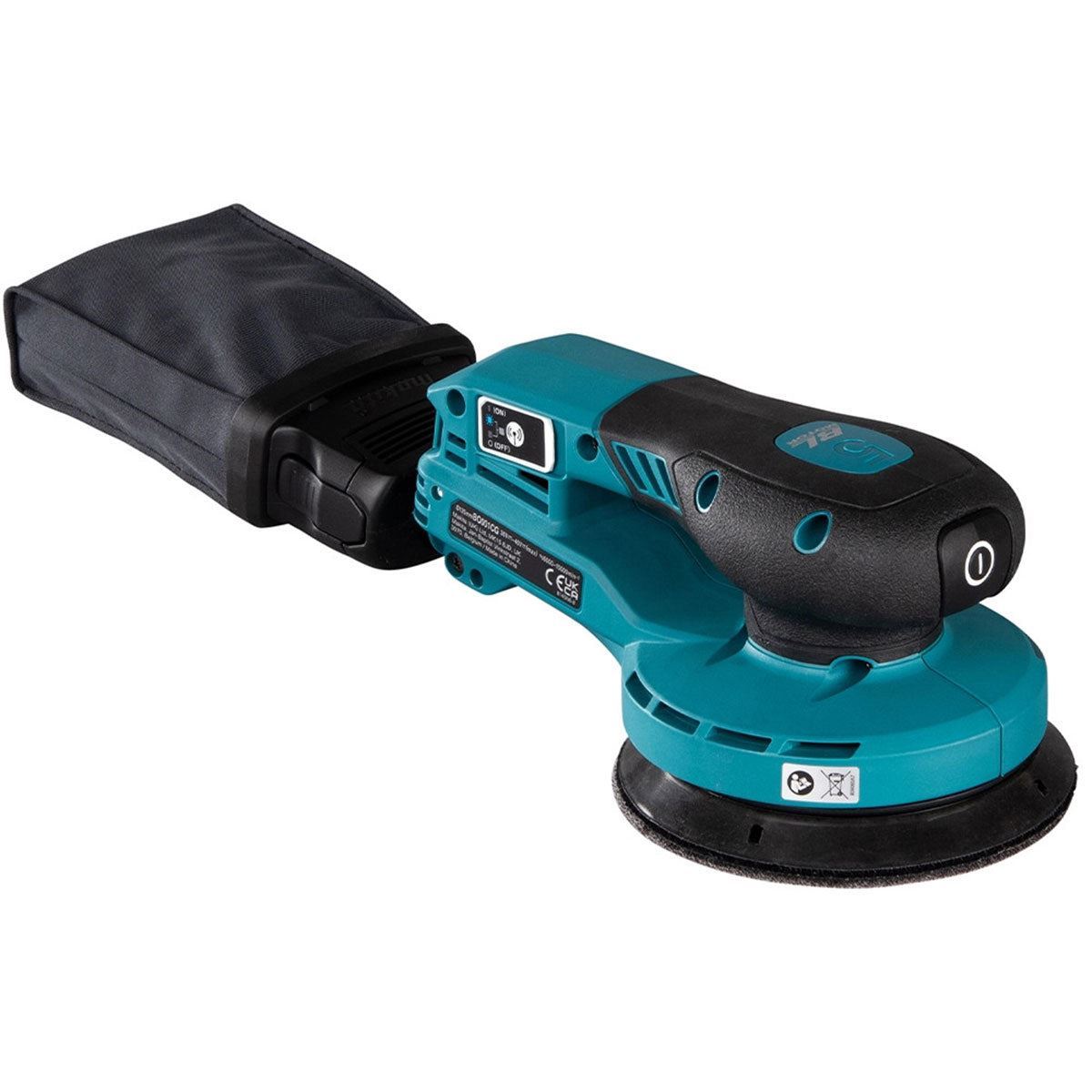 Makita BO001CGZ 40V Max XGT 125mm Brushless Random Orbit Sander with 1 x 5.0Ah Battery & Charger