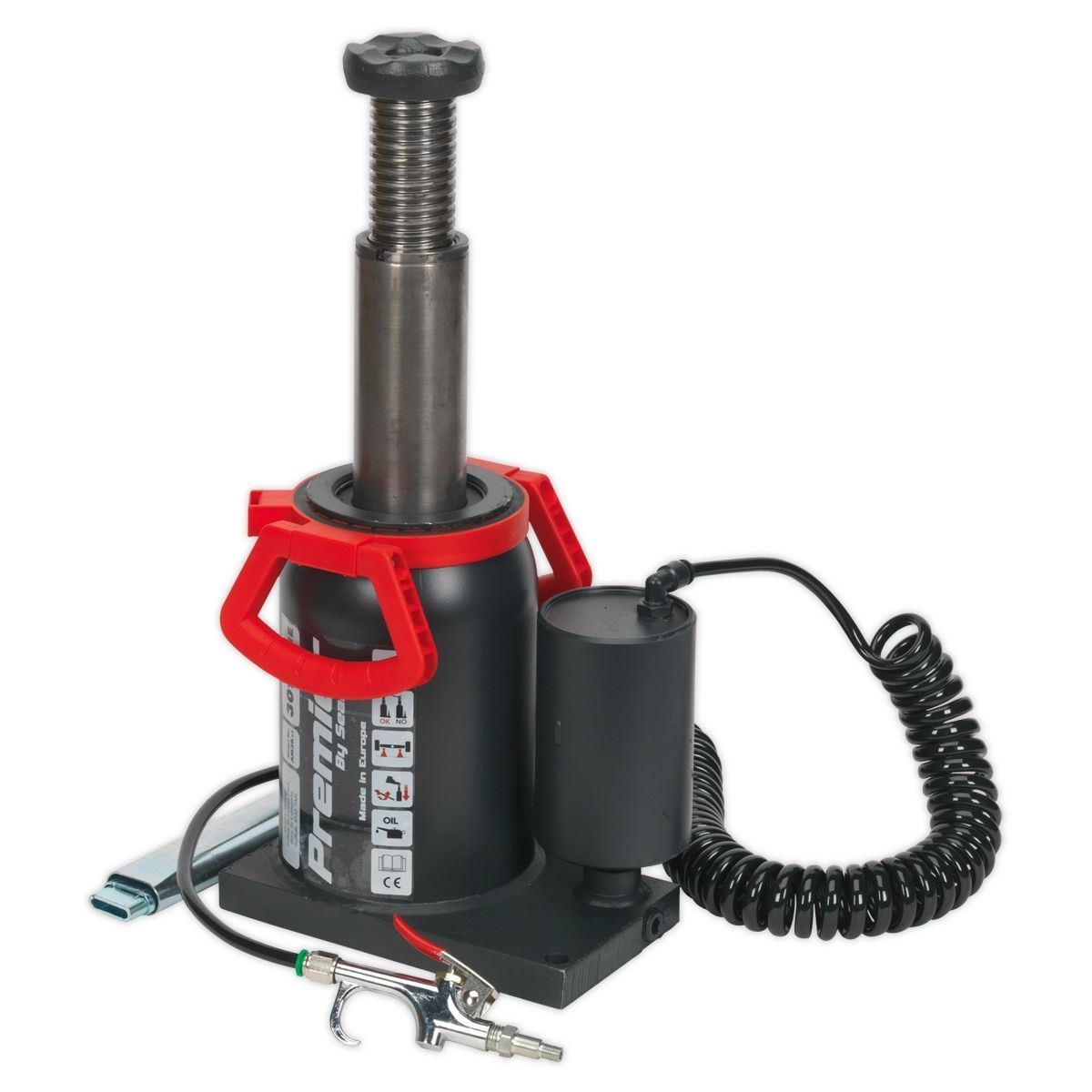Sealey AM30 Bottle Jack 30 Tonne Manual/Air Hydraulic