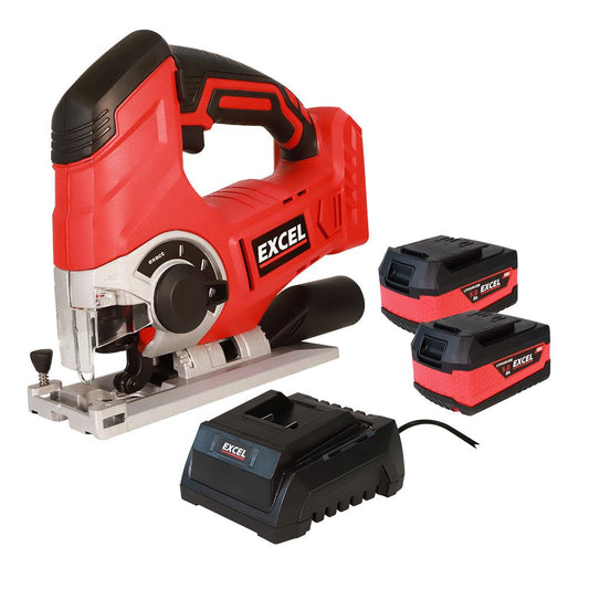 Excel 18V Cordless Jigsaw with 2 x 5.0Ah Battery & Charger EXL271