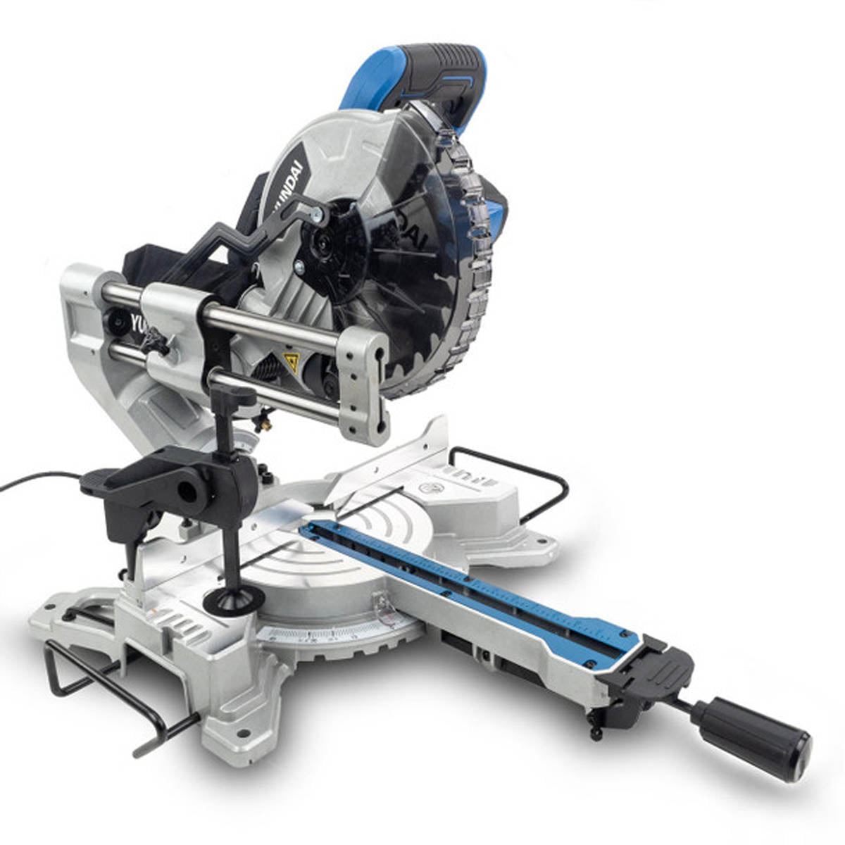 Hyundai HYMS1500E Mitre Saw with 210mm Blade 230V/1500W Crosscut Saw for Precision Cutting