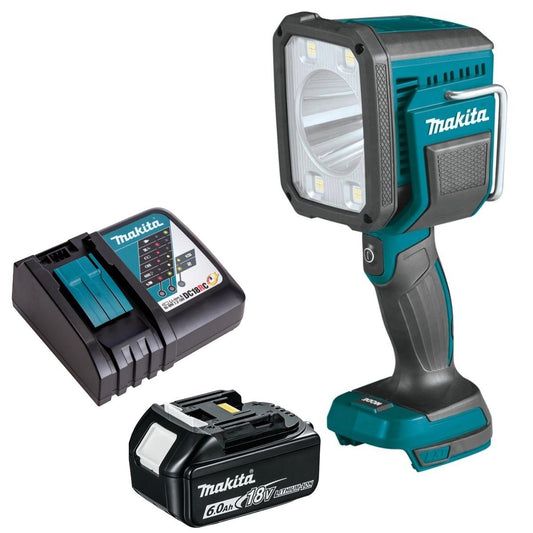 Makita DML812 14.4V / 18V LXT Cordless Flashlight with 1 x 6.0Ah Battery & Charger