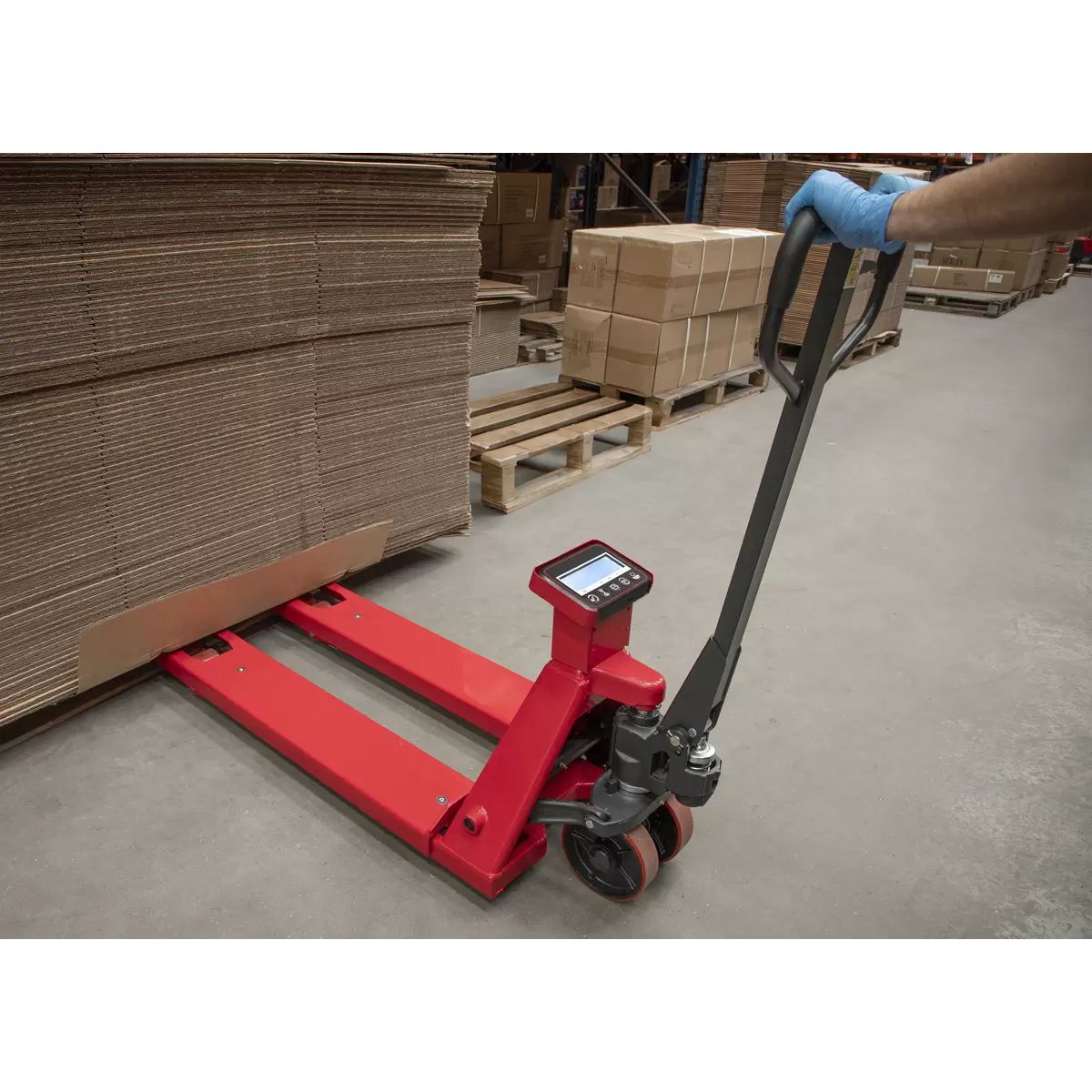 Sealey PT1150SC Pallet Truck with Scales 1150 x 555mm 2000kg Capacity