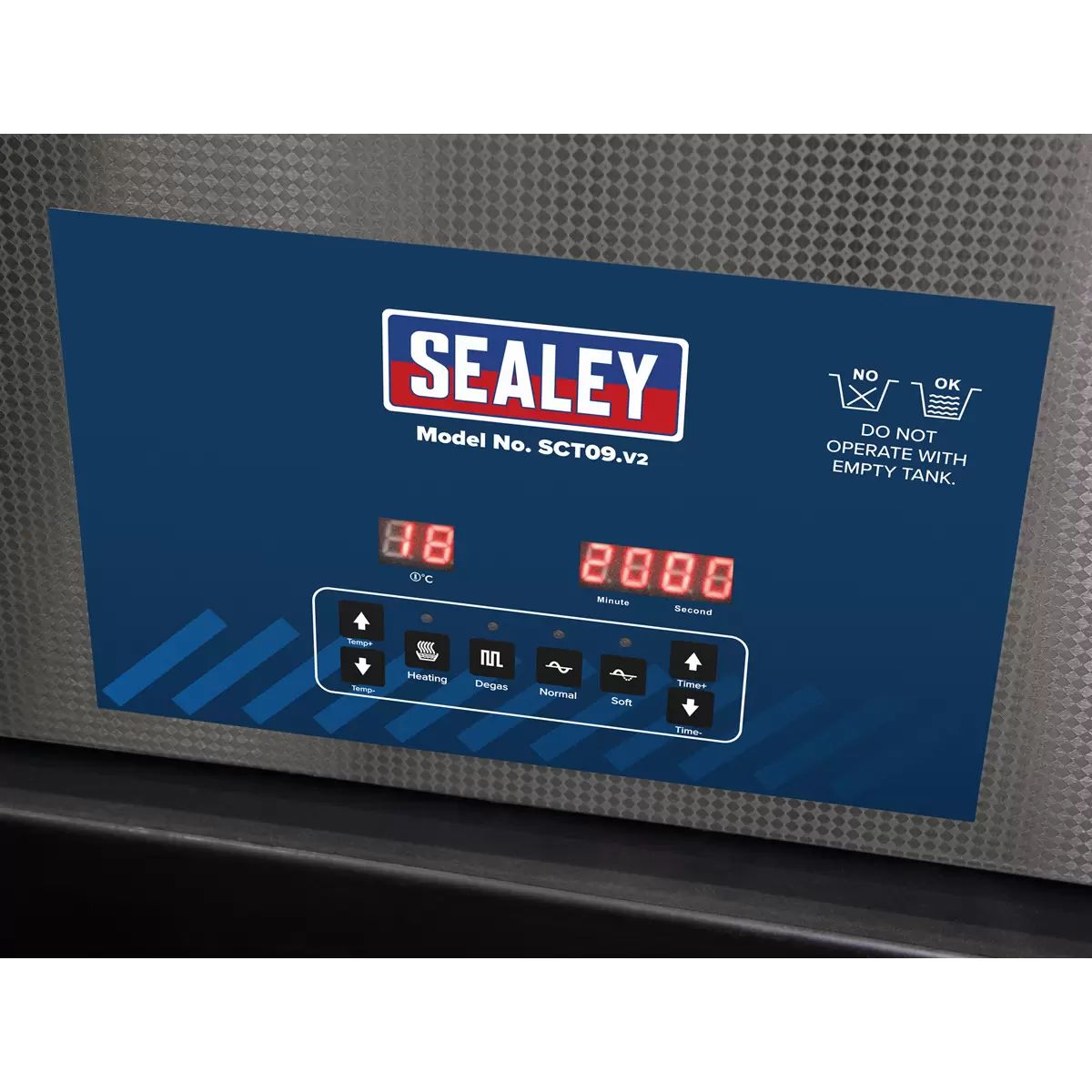 Sealey SCT09 Ultrasonic 9L Parts Cleaning Tank