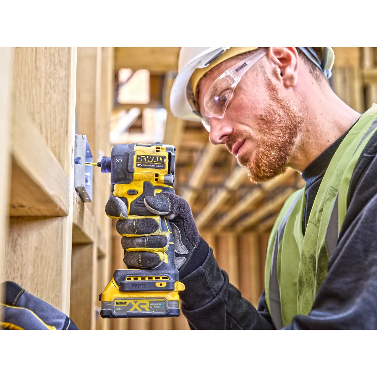 DeWalt DCF870E2T 18V Hydraulic Brushless Impact Driver 2 x 1.7Ah POWERSTACK Batteries Charger & Kitbox