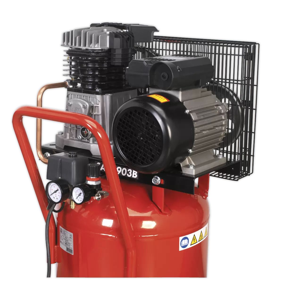 Sealey SAC1903B 90ltr Vertical Belt Drive Compressor 230V/13A