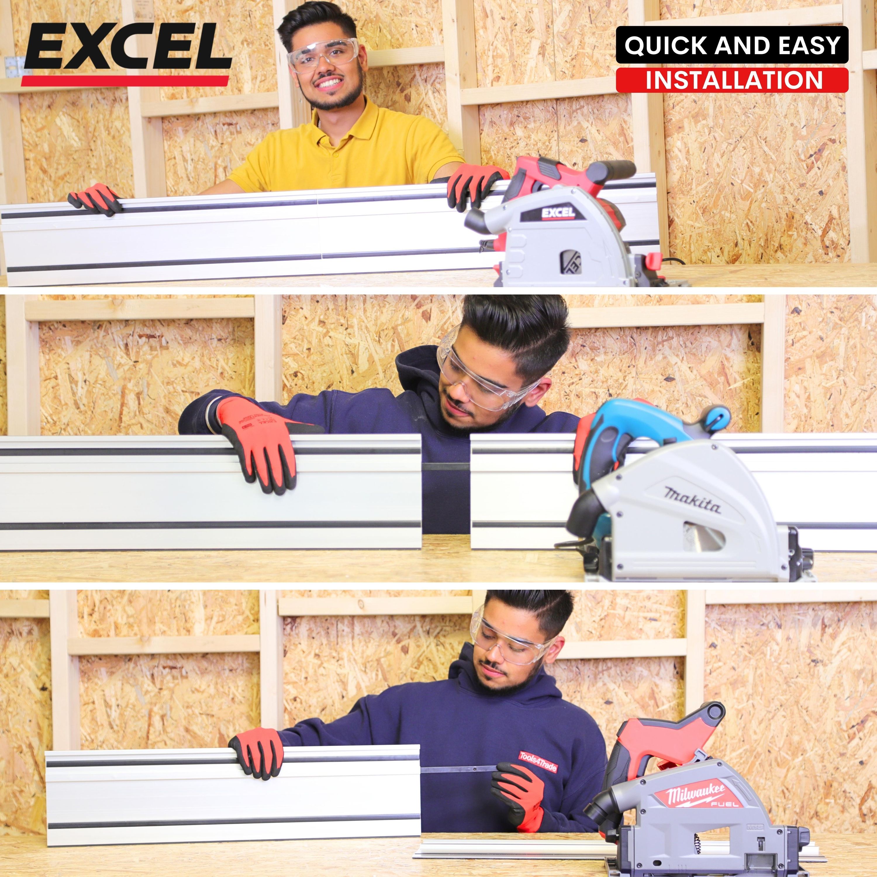 Excel Guide Rail Connector Bar Twin Pack