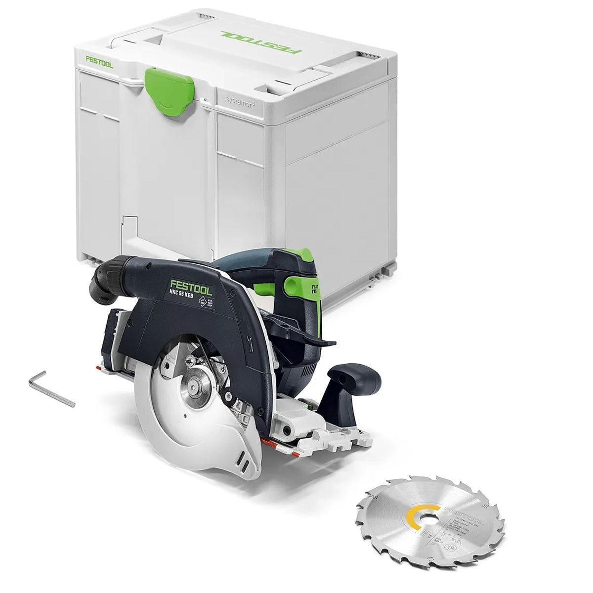 Festool HKC 55 KEB-Basic 18V Brushless Circular Saw with 1 x 8.0Ah Battery Charger & Case