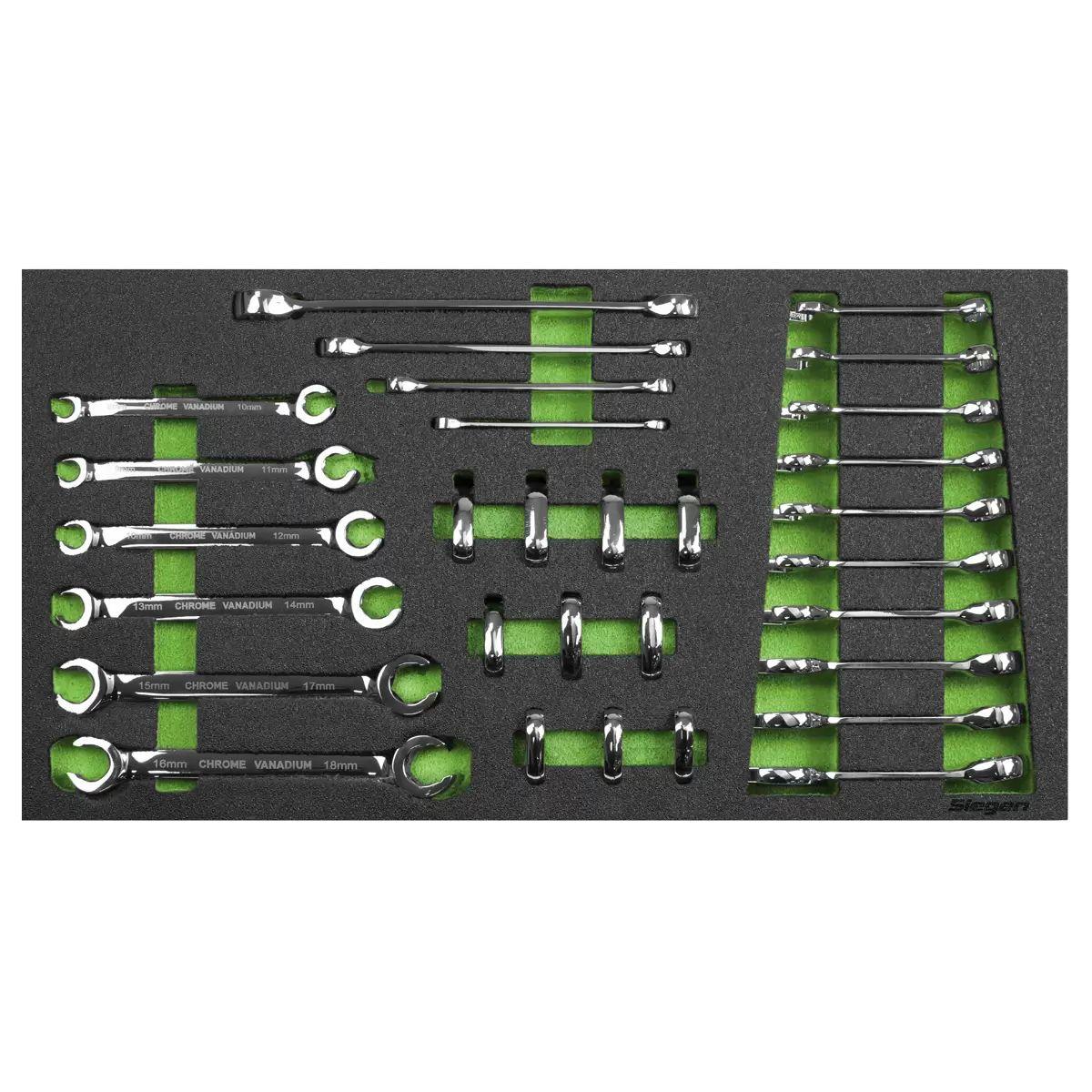 Sealey AP35TBCOMBO Tool Chest Combination 16 Drawer with Ball-Bearing Slides Black/Grey & 398pc Tool Kit