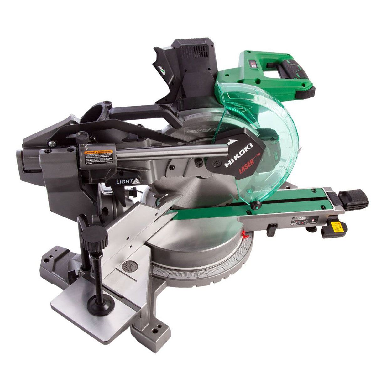 Hikoki C3610DRAW4Z 36V Brushless 255mm Slide Compound Mitre Saw with 1 x 5.0Ah Battery & Charger