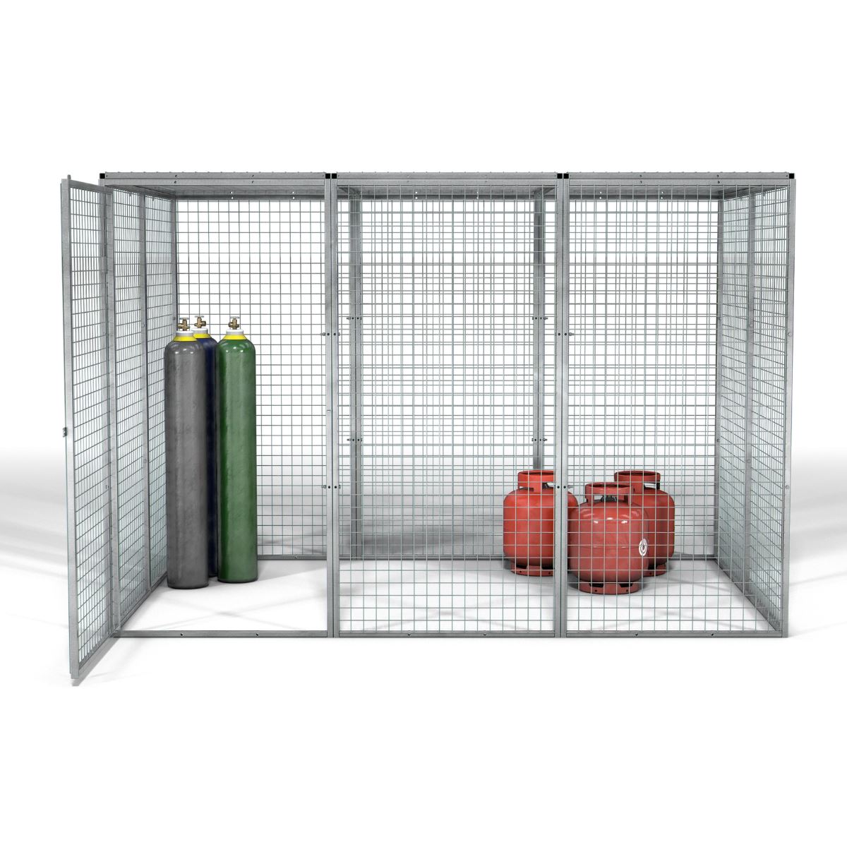 Armorgard GGC11 Gorilla Gas Cage 2712mm x 1866mm x 1831mm Heavy-Duty Secure Storage for Gas Cylinders