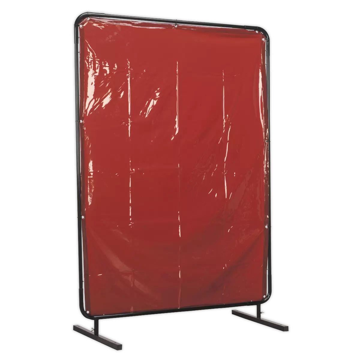 Sealey SSP99 Workshop Welding Curtain & Frame 1.3 x 1.75m EN ISO 25980:2014