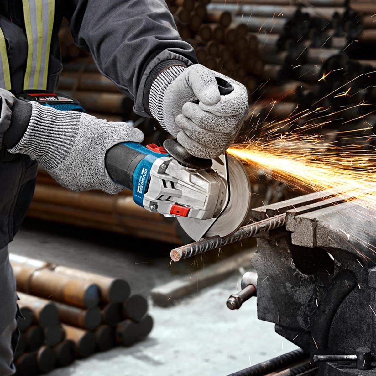 Bosch GWS 18V-8 18V Brushless 125mm Angle Grinder Body Only 06019N9000