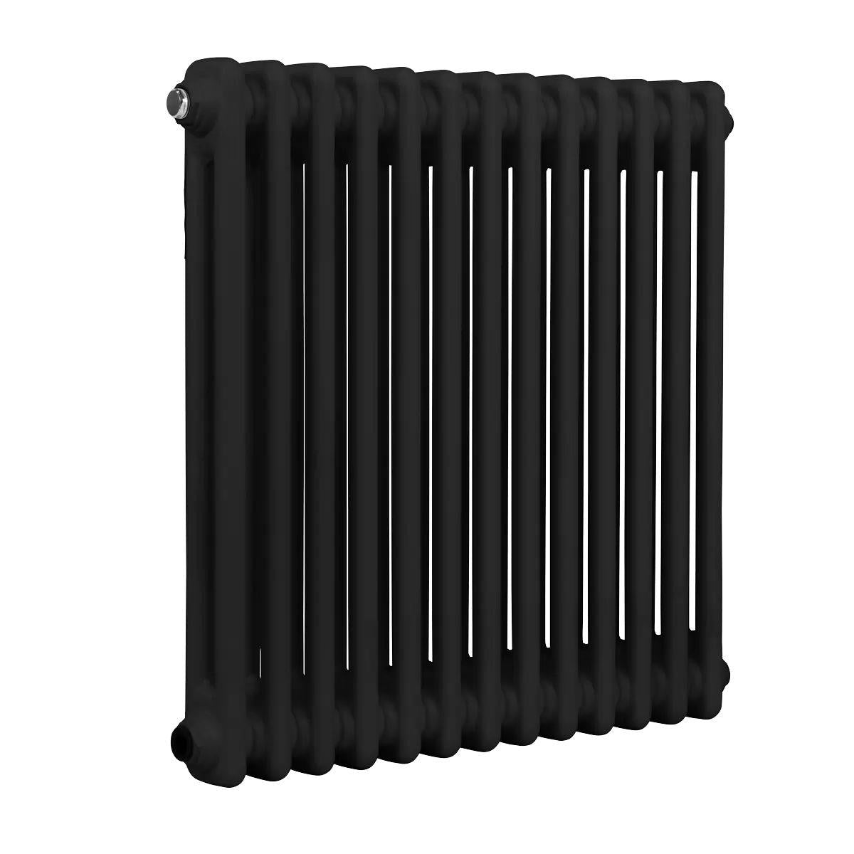 Sealey DH362 Baridi Horizontal Traditional 2 Column Radiator 600 x 607mm Black