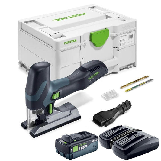 Festool PSC-E 18 EB-Basic 18V Cordless Pendulum Jigsaw 578521 with 1 x 8.0Ah Battery & Charger