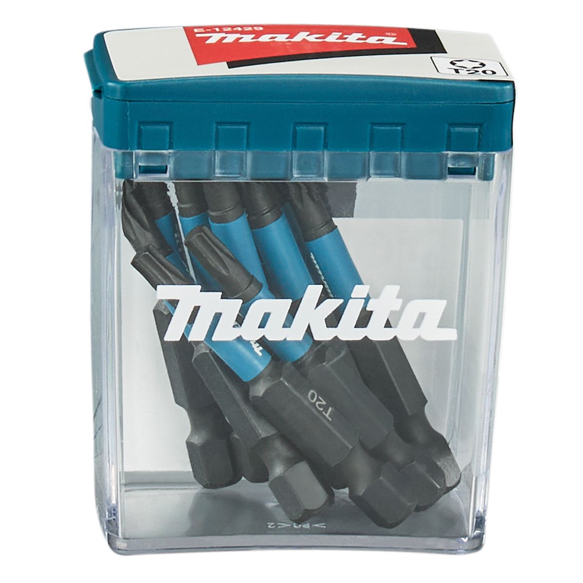 Makita E-12429 T20 50mm Screw Impact Black Bit Set Of 10 Piece