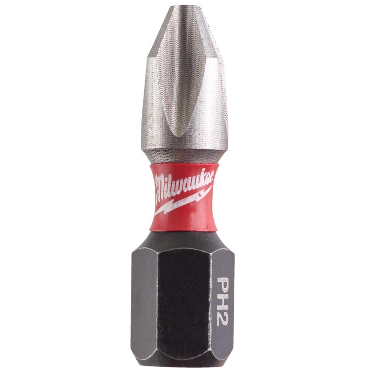 Milwaukee Shockwave PH2 25mm Screwdriver Bits 25pc Pack 4932472037