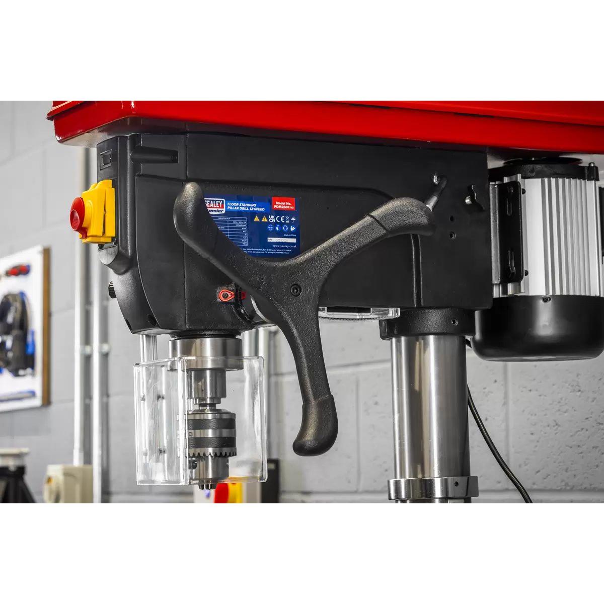 Sealey PDM260F Pillar Drill Floor 12-Speed 1710mm Height 230V